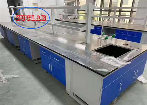 Good price Multi Cabinet C Frame  Lab Worksations / Lab Bench Table With Phenolic Resin Or Epoxy Resin Worktop online