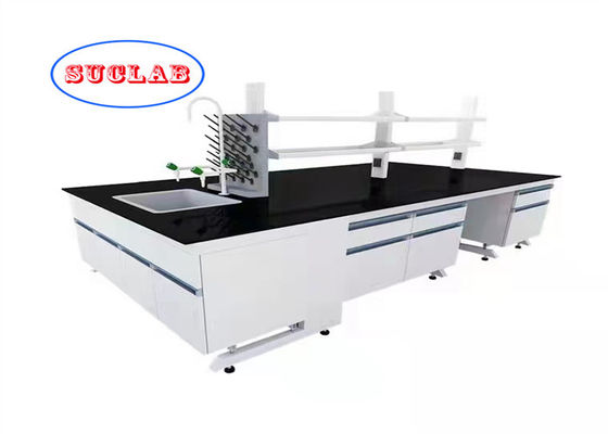 Good price Multiple Cabinet Steel Chemistry Lab Workbench Laboratory Workstation Price With Chemical Resistant Worktop online