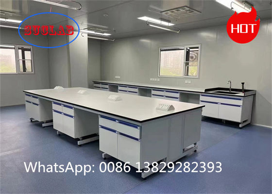 Good price Safety Phenolic Resin Or Epoxy Resin Chemical resistant Laminate C frame Lab Workstation With Multiple online