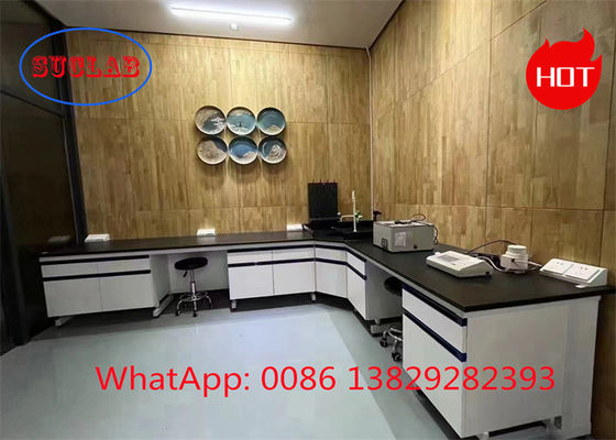 Good price Phenolic Resin Epoxy Resin Chemical Resistant Chemistry Lab Workbench Lab Work Benches Manufacturers With DTC105  Hinges online