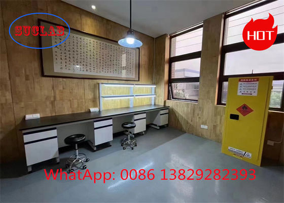 Good price Phenolic Resin Chemistry Lab Workbench Chemical Lab Benches with Cabinets for Higher Safety online