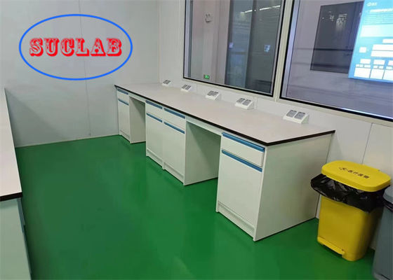 Good price Customized Made School Lab Bench with Cabinets Manufacturers Phenolic Counter online