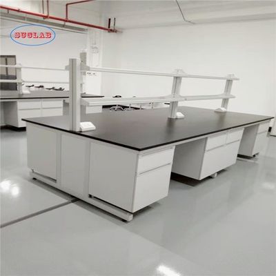 Good price C-frame Chemistry Lab Workbench Quotation with Phenolic Resin or Epoxy Resin Worktop and Stainless Steel Materials online