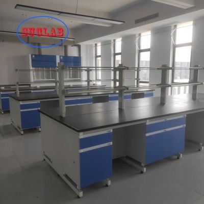 Good price Black C-shared Handle Chemistry Lab Bench Solutions with Yellow Insertion Aluminum Alloy Handle online