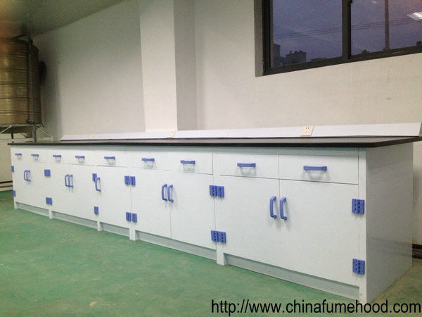 PP Structure Chemistry Lab Furniture Anti - Corrosion Casework 1500*850mm