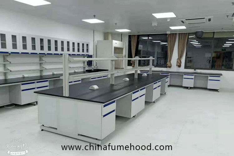 MDF Chemistry Lab Furniture Cabinets And Countertops For Inspection