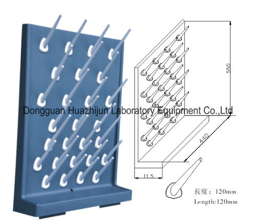 PP Pegboard Laboratory Fittings Removable Lockable Plastic Dripping Rack