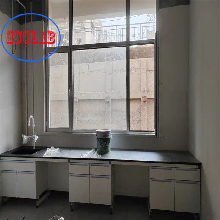 Chemical Resistant Lab Tables Work Benches 1 Shelf Safety Laboratory ...