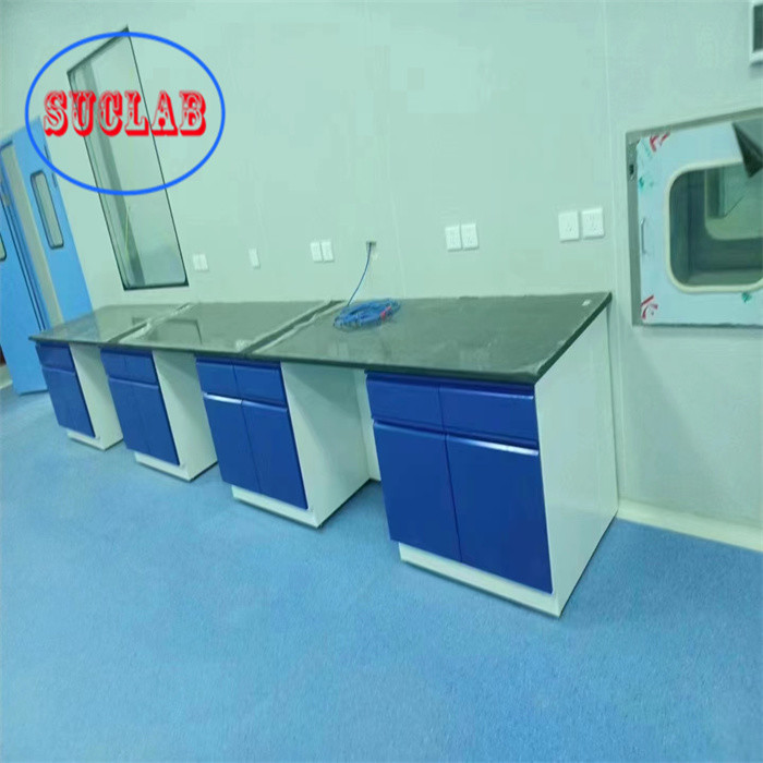 Rectangle Chemistry Lab Bench Laborratory Casework Cold Rolled Steel Frame