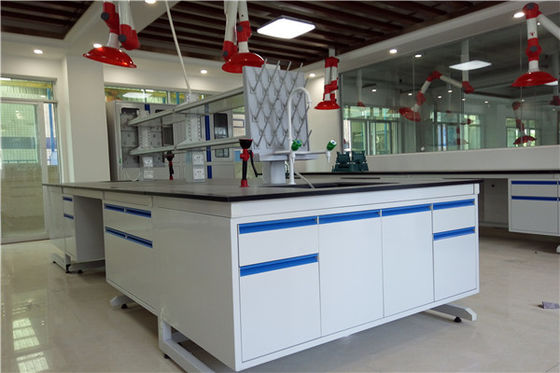 Good price Custom Made Island Bench  Lab Furnitures With Sink Unit For  Chemical  Lab Furniture online