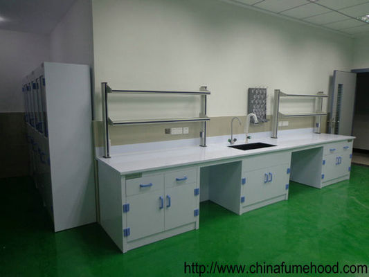 Good price PP Structure Lab Tables And Furnitures 8-10mm Worktops Anti Corrosive Reagent Shelf online