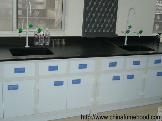 Good price Ceramic Board Laboratory Workbench Furniture White PP Cabinet / Drawer online