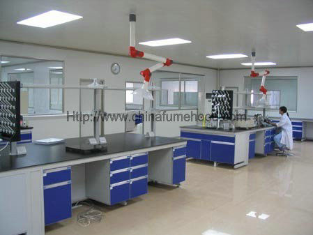 Good price Steel C Frame Wood Lab Furniture , Counter Top Island Table For Laboratory online