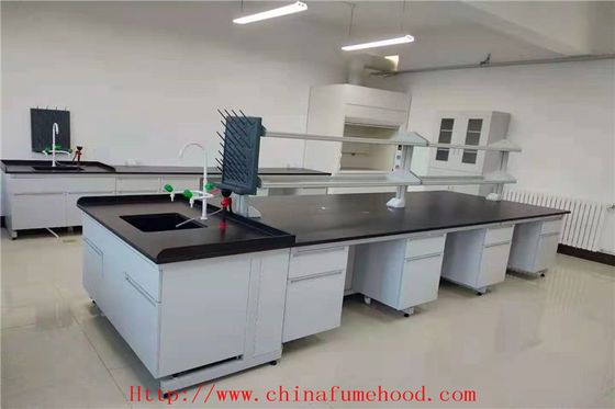 Good price High Temperature Resistance Wood Lab Furniture  /  Lab Work Bench online