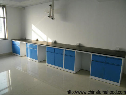 Good price School Chemical Steel Lab Furniture , Hanging Cabinet Lab Tables Work Benches online