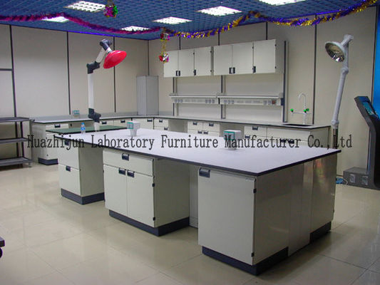 Good price Durable School Lab Benches Work Table 1.0mm Steel Cabinets With PP Handle online