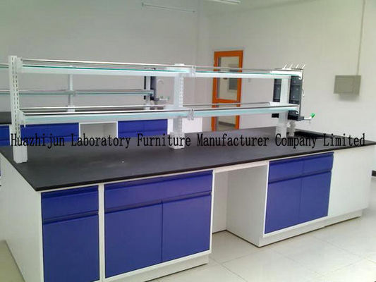 Good price Movable Lab Island Bench 1.0mm Steel Material With Emergency Eyewasher online
