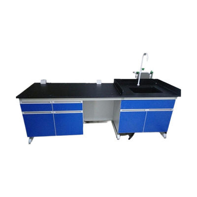 Good price Blue Epoxy Resin Worktop Wood Laboratory Furniture Manufacturers For Chemical Lab Using online