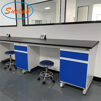 Good price Blue Practical Lab Workstation Bench , Multifunctional Lab Working Table online