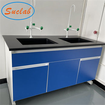 Good price Durable Laboratory Work Benches Alkali Resistant With PP Sink And Faucet online