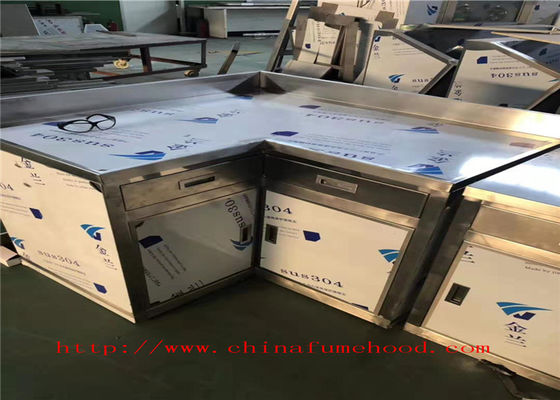 Good price L*D70*H900 MM White Stainless Steel Lab Tables Stainless Steel Lab Furniture online