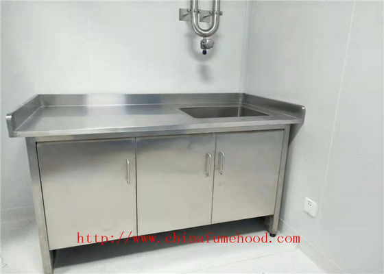 Good price 3000 L or 4500 mm L White Stainless Steel Work Bench Stainless Steel Lab Furniture online