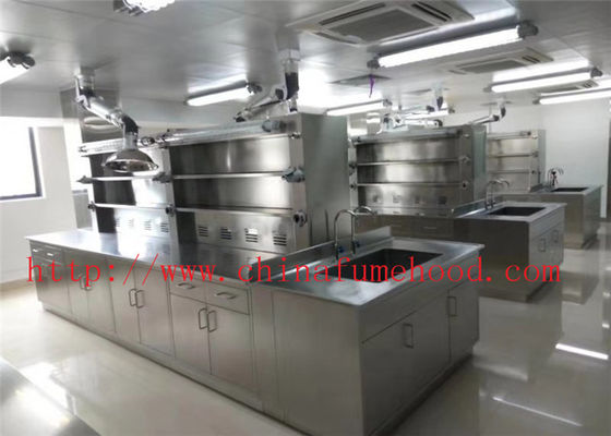 Good price Customized Made Size Stainless Steel Laboratory Furniture University  Hospital Science Work bench With Reagent Shelf online