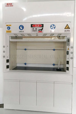 Good price 1.0mm Steel Chemical Ventilation Hoods Free Air Flow 0.37kw PP Fans online