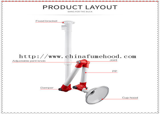 Good price 360° Rotating Joint Laboratory Tractor Arm Fume Hoods For School  Uiversitiy College online