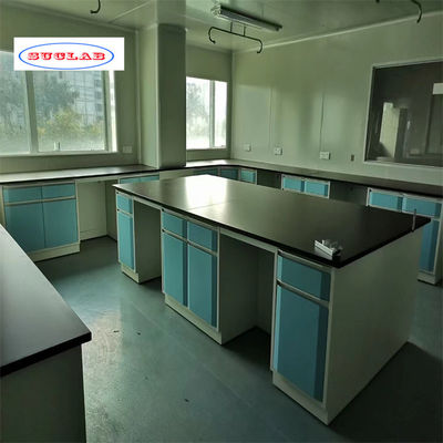 Good price 2-Handle Chemistry Lab Casework Laboratory Bench Manufacturers Premium Quality 2 Cupboards Included online