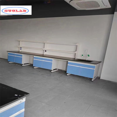 Good price Blue Chemistry Lab Workbench with Adjustable Shelves - Number of Shelves As Drawing online