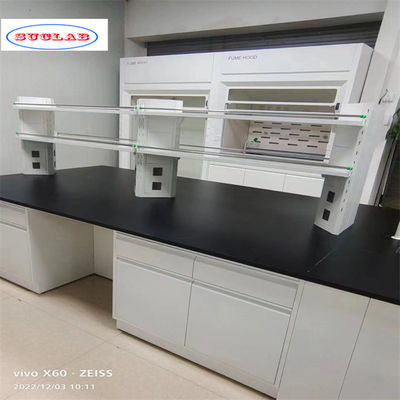 Good price Standard Blue Number of Rails Chemistry Lab Bench  Laboratory Worktable Manufacturer  for Accurate Experiments online
