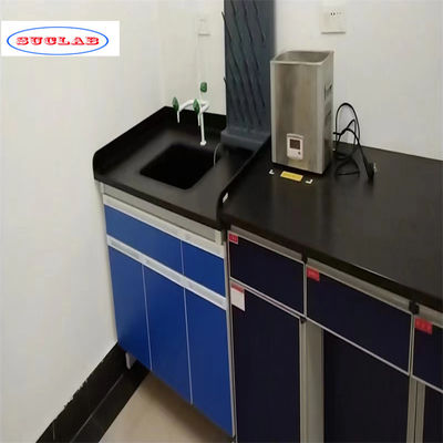 Good price Stainless Steel Chemistry Lab Bench with Number of Compartments As Drawing online