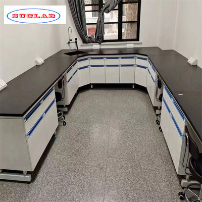 Good price 1500*750*900MM Chemistry Lab Workbench designed for As Drawing Number of Handles online