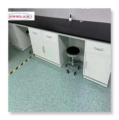 Good price Modern Style Chemistry Lab Bench Laboratory Island Bench   - Durable White PP Construction online