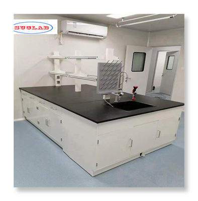 Good price Research Grade Chemistry Lab Furniture Lab Island Bench with Sand Blasting 1-5 Years online
