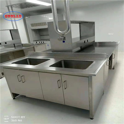 Good price Polished Stainless Steel Lab Bench with Bolt Connection - Silver Finish online