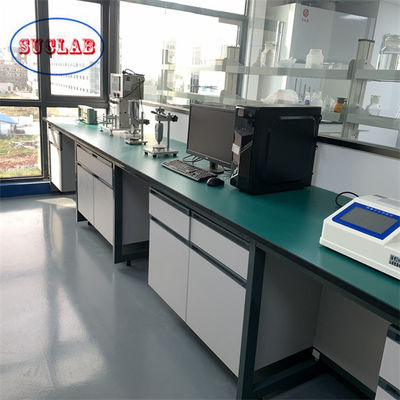 Good price Phenolic Resin Counter Tops Chemistry Lab Bench Laboratory Island Bench With Ceramic Valve Core Faucet online