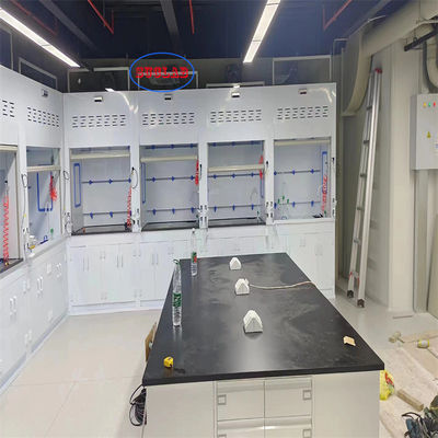 Good price Horizontal Structure Chemical Fume Hood Laboratory Fume Cupboard With Scrubber - Efficient LED Lighting online