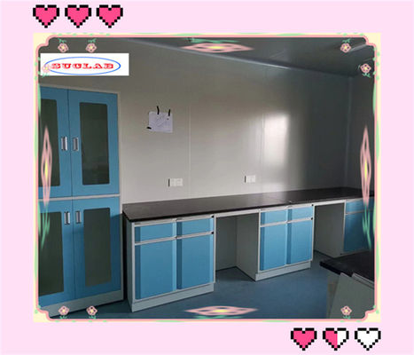 Good price Adjustable Glass Shelf Lab Workbenches With Multi Functional Socket online