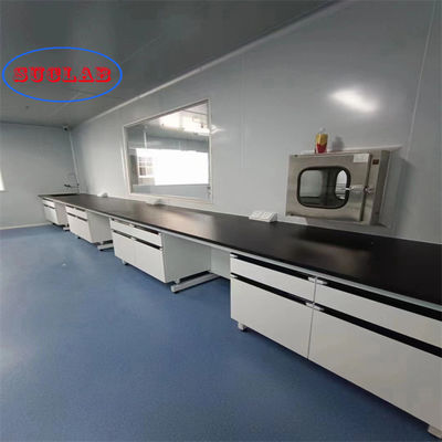 Good price Modern Chemistry Lab Workbench 2 Drawers Laboaraotory Table Stainless Steel online