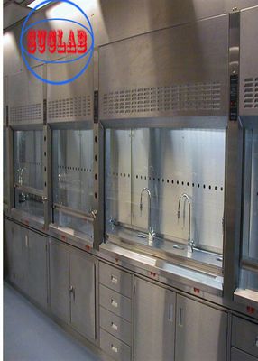 Good price Cusomized Made Size Ducted Fume Hood Cupboards Manufacturers Manual Control for Safe Laboratory Environment online