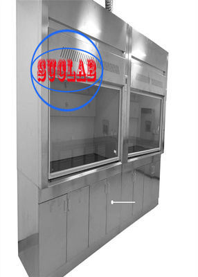 Good price 6 Mm Temperated Glass Ducted Lab Fume Hood Manufacturer Microcomputer Control System 1 Year Gurrantee online