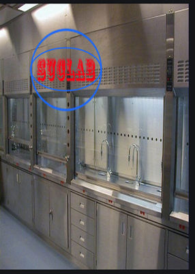 Good price Microcomputer Control Ducted Laboratory Fume Hood Suppliers with 1000m3/h Air Volume online