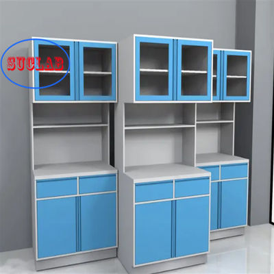 Good price 110 Degree Hinge Full Steel Hospital Clinic Furniture Disposal  Work Benches  with Three Section Slider online
