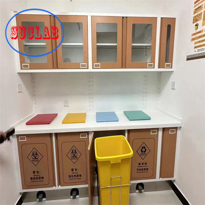 Good price Three Section Slider Hospital Medical Cabinet Malaysia Stainless Steel Handles Adjustable Shelves online
