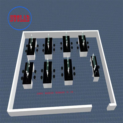 Good price Custom Chemistry Lab Bench With Stainless Steel Sink Phenolic Counter Tops Adjustable Glass Shelf online