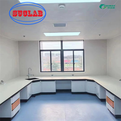 Good price Custom Chemistry Lab Bench With Cabinet DTC Hinges And Phenolic Countertop online