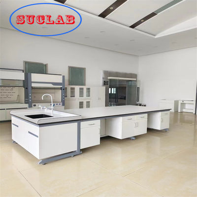 Good price Chemistry Lab Workbench Hong Kong  With Fire Resistant Laminate Phenolic Resin Top Multiple Cabinets online