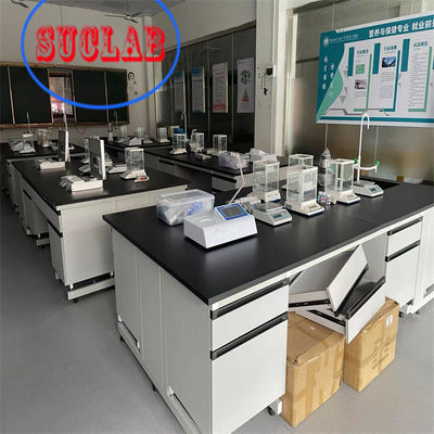 Good price Chemical Resistant  Chemistry Lab Workbench Wood Lab Casework With Multiple Cabinets online